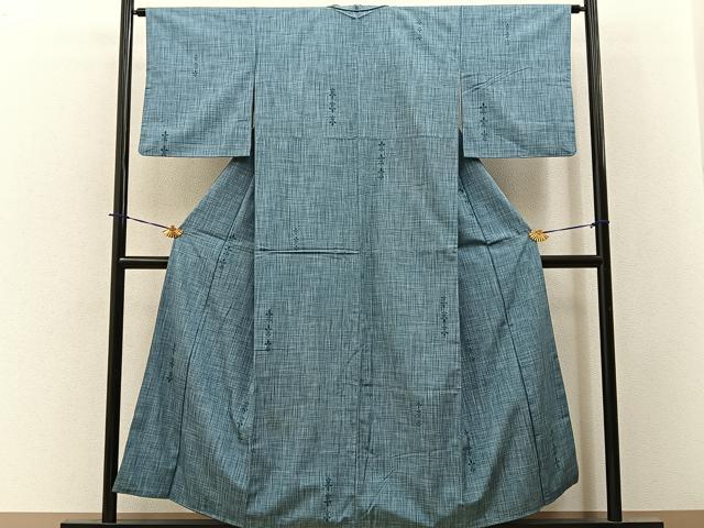 平和屋着物■上質な紬　抽象文　正絹　逸品　BAAY3809hj