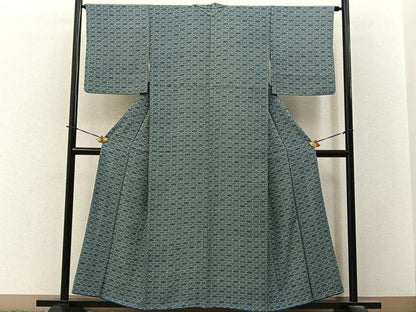 平和屋着物■江戸小紋　立涌花文　正絹　逸品　BAAY3810hj