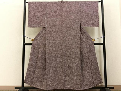 平和屋着物■上質な小紋　扇面尽くし　正絹　逸品　BAAY3811hj