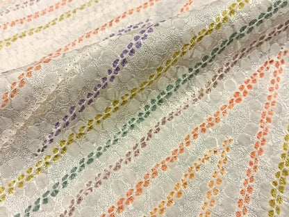平和屋着物■上質な小紋　絞り　幾何学文様　松坂屋扱い　正絹　逸品　BAAY3821hj