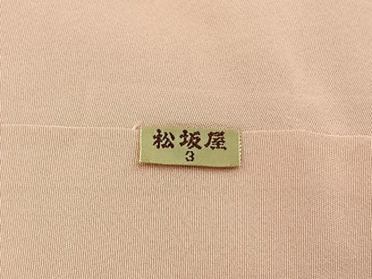 平和屋着物■上質な色無地　舞蝶地紋　虹色　松坂屋扱い　正絹　逸品　BAAY3837hj