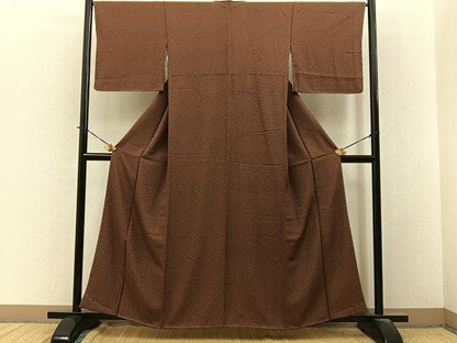 平和屋着物■上質な小紋　小花尽くし　正絹　逸品　未使用　BAAY3844hj