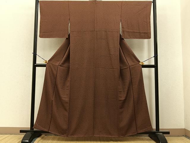 平和屋着物■上質な小紋　小花尽くし　正絹　逸品　未使用　BAAY3844hj
