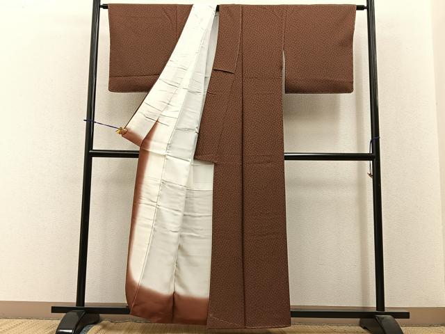 平和屋着物■上質な小紋　小花尽くし　正絹　逸品　未使用　BAAY3844hj