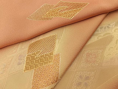 平和屋着物●中国三大刺繍　スワトウ刺繍　訪問着　地紋起こし　花菱有職文　暈し染め　正絹　逸品　BAAY3848hj
