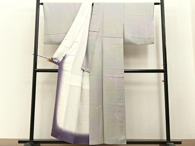 平和屋着物■上質な小紋　舞花文　暈し染め　やまと誂製　正絹　逸品　BAAY3852hj