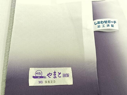 平和屋着物■上質な小紋　舞花文　暈し染め　やまと誂製　正絹　逸品　BAAY3852hj