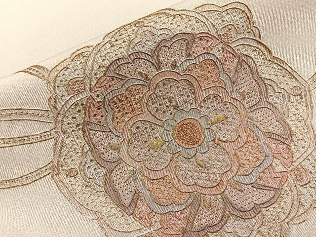 平和屋着物■中国三大刺繍　スワトウ相良刺繍　訪問着　総刺繍　正倉院花文　金彩　正絹　逸品　BAAY3893hj