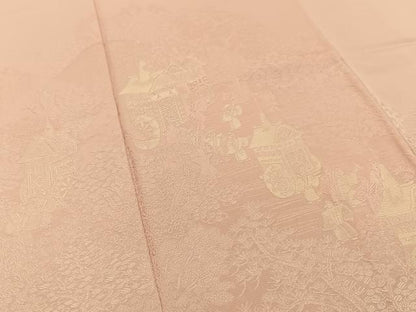 平和屋着物●無地絵羽訪問着　祇園祭　珊瑚色　正絹　逸品　未使用　BAAY3896hj