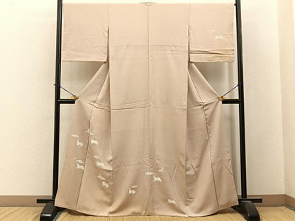 平和屋着物●訪問着　跳び兎　暈し染め　正絹　逸品　BAAY3903hj