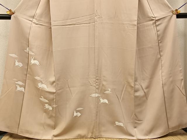 平和屋着物●訪問着　跳び兎　暈し染め　正絹　逸品　BAAY3903hj