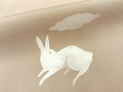 平和屋着物●訪問着　跳び兎　暈し染め　正絹　逸品　BAAY3903hj