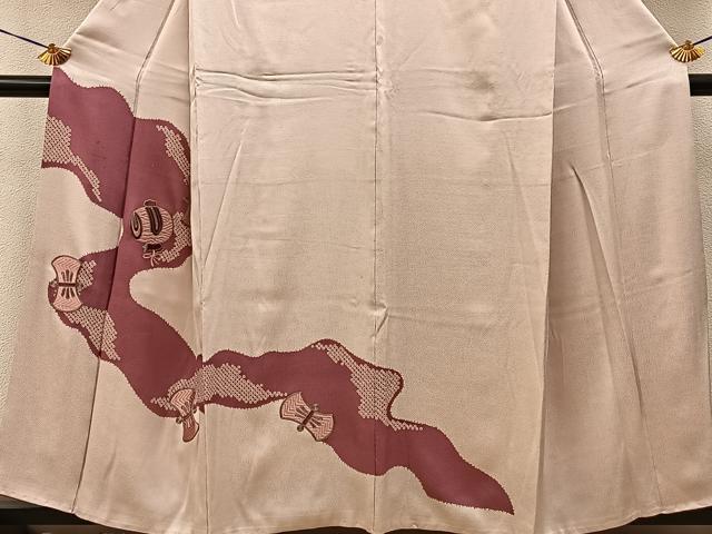 平和屋着物■訪問着　刺繍　宝尽くし　正絹　逸品　BAAY3909hj