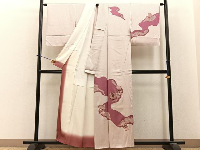 平和屋着物■訪問着　刺繍　宝尽くし　正絹　逸品　BAAY3909hj
