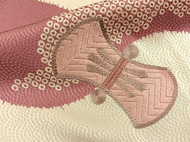 平和屋着物■訪問着　刺繍　宝尽くし　正絹　逸品　BAAY3909hj