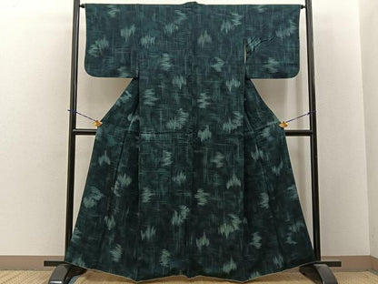 平和屋着物■上質な小紋　霞文　正絹　逸品　BAAY3915hj