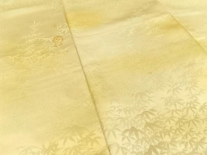 平和屋着物■訪問着　笹竹地紋　暈し染め　正絹　逸品　BAAY3917hj