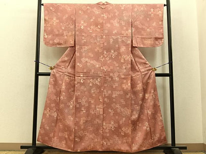 平和屋着物■上質な小紋　箔散らし　暈し染め　正絹　逸品　未使用　BAAY3923hj