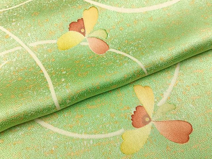 平和屋着物■上質な小紋　カトレア　正絹　逸品　未使用　BAAY3924hj