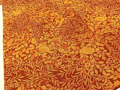 平和屋着物■上質な小紋　草花文　正絹　逸品　BAAY3947hj