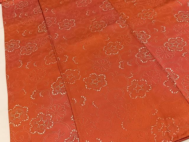 平和屋着物■上質な小紋　花唐草文　暈し染め　正絹　逸品　BAAY3954hj