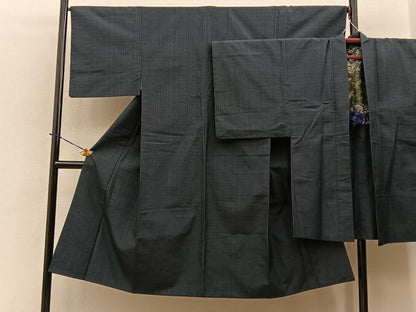平和屋着物■男性　本場大島紬　アンサンブル　80亀甲　総詰め　正絹　逸品　BAAY3961hj