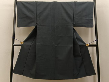 平和屋着物■男性　お召　千歳茶色　正絹　逸品　BAAY3962hj