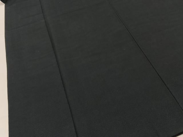 平和屋着物■男性　お召　千歳茶色　正絹　逸品　BAAY3962hj