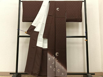 平和屋着物●訪問着　花丸文　暈し染め　金彩　正絹　逸品　BAAY3971hj
