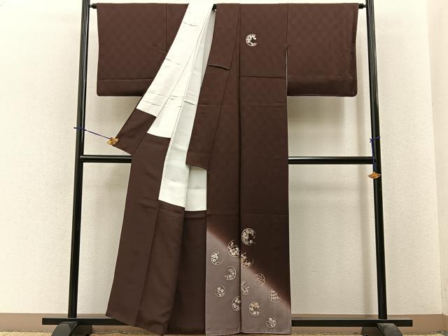 平和屋着物●訪問着　花丸文　暈し染め　金彩　正絹　逸品　BAAY3971hj