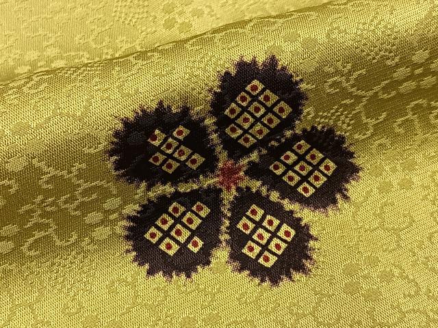 平和屋着物●長襦袢　袷　鹿の子梅文　半衿刺繍　正絹　逸品　未使用　BAAY3975hj