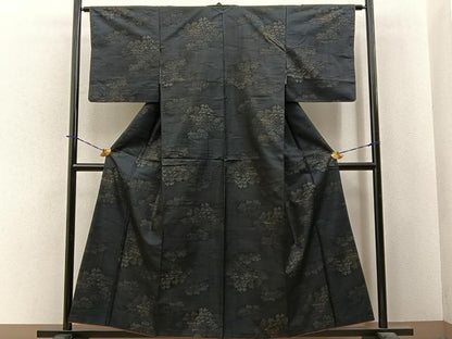 平和屋着物■本場大島紬　風景文　正絹　逸品　BAAY3991hj