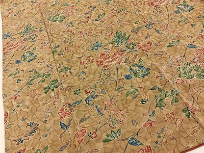 平和屋着物■上質な小紋　鳳凰更紗花文　正絹　逸品　BAAY4000hj