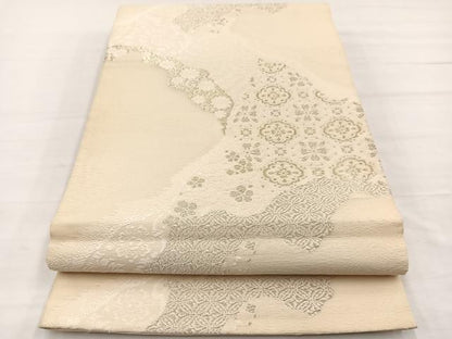 平和屋着物＊夏物　六通柄袋帯　唐織　道長蜀江花文　金銀糸　正絹　逸品　BAAY4026hv