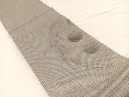 平和屋着物＊夏物　太鼓柄袋帯　丸　金彩　正絹　逸品　BAAY4034hv