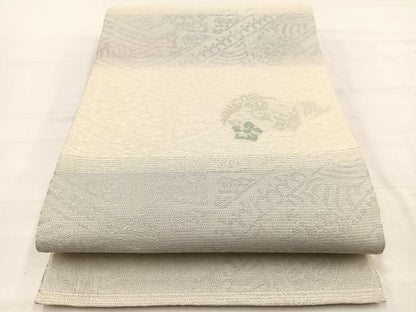 平和屋着物＊夏物　六通柄袋帯　唐織　鳳凰花文　銀糸　正絹　逸品　BAAY4036hv