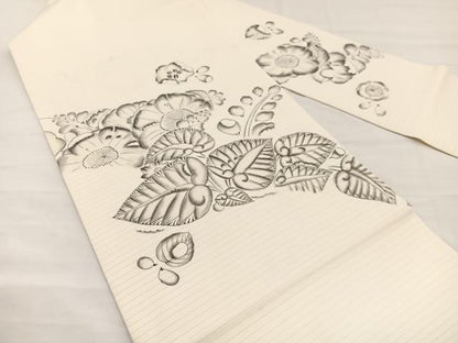 平和屋着物＊夏物　絽塩瀬　九寸名古屋帯　辻が花　正絹　逸品　BAAY4041hv