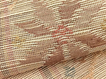 平和屋着物＊夏物　1854年創業　帯屋捨松　八寸名古屋帯　飾花間道　正絹　逸品　BAAY4061hv