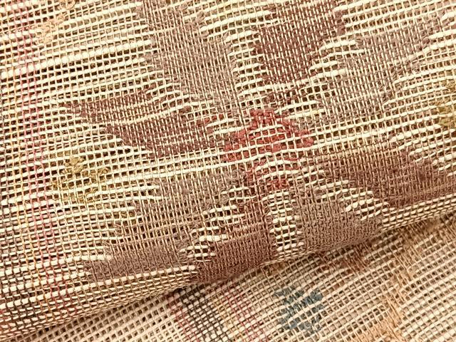 平和屋着物＊夏物　1854年創業　帯屋捨松　八寸名古屋帯　飾花間道　正絹　逸品　BAAY4061hv