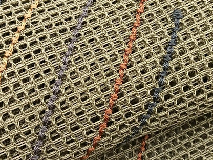 平和屋着物＊夏物　八寸名古屋帯　羅　斜線文　正絹　逸品　BAAY4062hv