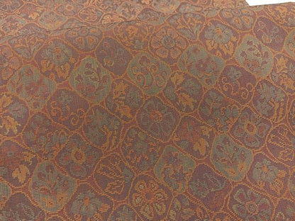 平和屋着物▼六通柄袋帯　草花文　正絹　逸品　BAAY4102hv