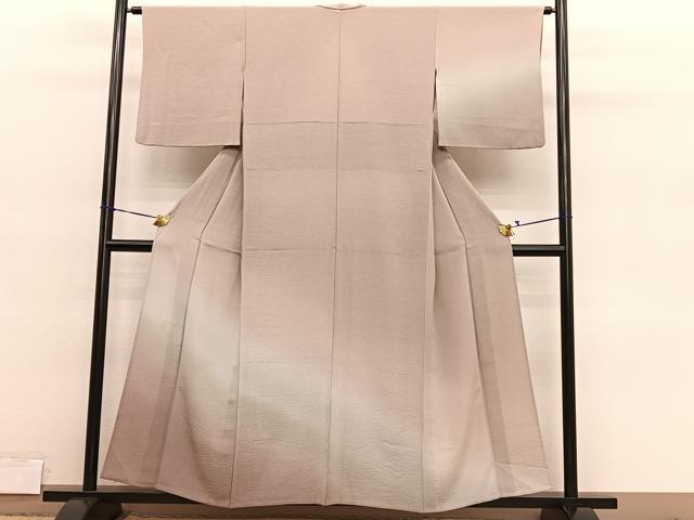 平和屋着物▽訪問着　単衣　霞文　暈し染め　正絹　逸品　BAAY4113hv