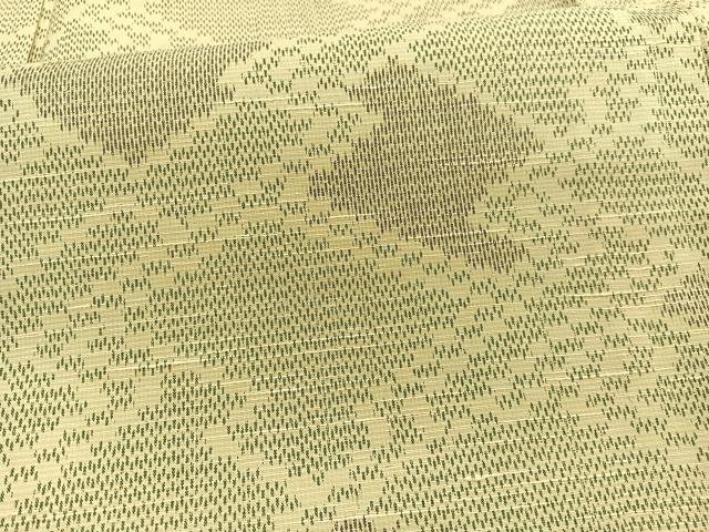平和屋着物▽上質な紬　単衣　松皮菱　正絹　逸品　BAAY4136hv
