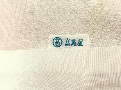 平和屋着物▽上質な小紋　単衣　花丸文　高島屋扱い　正絹　逸品　未使用　BAAY4138hv