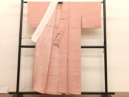 平和屋着物▽上質な小紋　単衣　作家物　霞文　暈し染め　正絹　逸品　BAAY4164hv