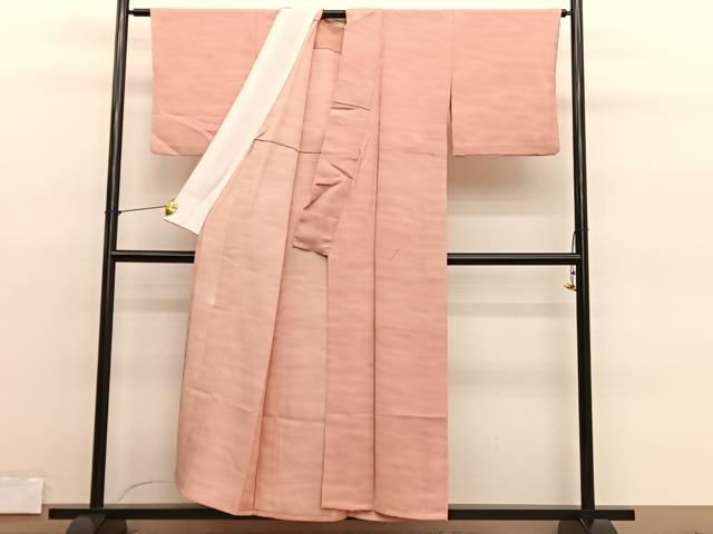 平和屋着物▽上質な小紋　単衣　作家物　霞文　暈し染め　正絹　逸品　BAAY4164hv