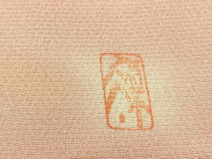平和屋着物▽上質な小紋　単衣　作家物　霞文　暈し染め　正絹　逸品　BAAY4164hv