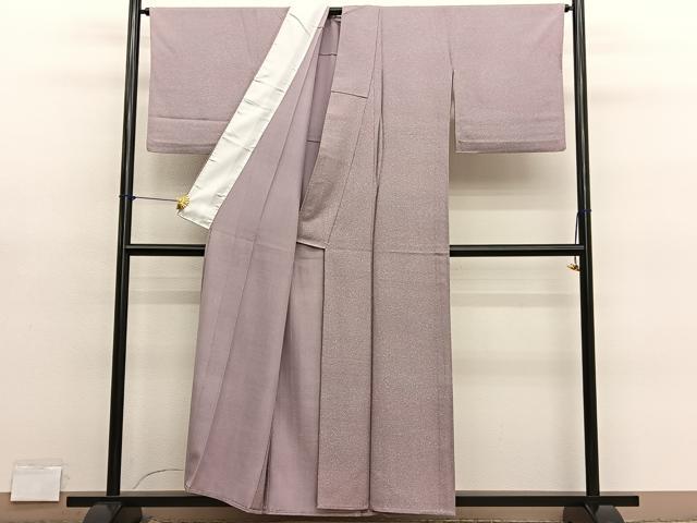 平和屋着物▽上質な小紋　単衣　氷割れ文様　暈し染め　正絹　逸品　BAAY4168hv