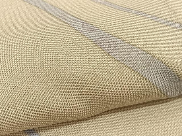 平和屋着物＊夏物　小紋　紗　流線渦巻き文様　まるやま扱い　正絹　逸品　BAAY4170hv