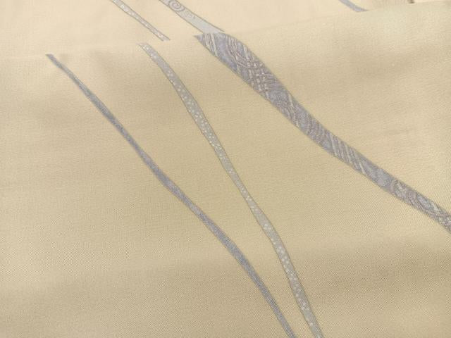 平和屋着物＊夏物　小紋　紗　流線渦巻き文様　まるやま扱い　正絹　逸品　BAAY4170hv